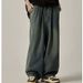 Japanese Retro Washed Vintage Jeans For Women, Ins High Street Trendy Loose Straight Wide-Leg Pants, Casual Long Pants_ecoleips.com