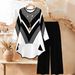 Women's Clothing Floral Print Wide Leg Pants Set For Women Casual Fashion Two-Piece Long Sleeved Spring Home Wear_ecoleips.com