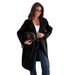 Winter Fashion Wool-Like Coat For Women – Oversized Long Sleeve Trench Coat With Pockets, Double-Breasted & Comfortable (Wine Red/Black/Khaki/Brown)"_ecoleips.com