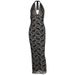 European American Style Women's Long 2025, Bestseller, Sexy Patchwork Halter Neck Lace Dress With Slit,_ecoleips.com