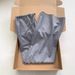 Women's Clothing Gray Thin Worsted Wool Elastic Waist Drawstring Drape Slim Small Wide Leg Straight Pants_ecoleips.com