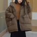 Plus Size Duck Down Puffer Jacket – Oversized Hooded Coat (50% Fill Power, 201-300g Warmth, Batwing Sleeves, 8 Trendy Colors)_ecoleips.com