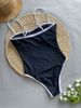2026 Vintage One Piece Swimsuit Retro Swimwear Women's Swimsuit Bandeau Bathing Suit Beachwear Monokini Female Swimming Suits_ecoleips.com