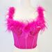 Women's Clothing Feathers Super Fairy Fish Bone Top Shaping Waist Slimming Large Backless Feather Sling_ecoleips.com