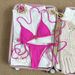 Women's Floral Print Halter Bikini Set Adjustable Tied Triangle Top & Classic Bottom Swimsuit_ecoleips.com