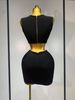 Women Celebrity Sexy Crytal Flower Black Mini Bandage Skirt Suit Knitted Elegant Evening Club Birthday Party Two Pieces Set Q3U1_ecoleips.com