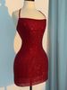 Women's Clothing Light Luxury High End Hot Diamond Halter Neck Dress Hot Girl Sexy Backless Slim Waist Tube Top Hip Skirt_ecoleips.com