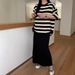 K New Women's Fashion Set Short Sleeve T-shirt+High Waist Half Skirt Two Piece Set. No Necklaces Or Other Accessories_ecoleips.com