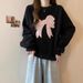 Real Shot Korean Style Butterfly Embroidery Hoodie For Women Spring And Autumn Thin New Loose Long Sleeve_ecoleips.com