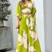 Women's Clothing New Print Temperament Commuting High Waist Sexy Fashion Casual Suit_ecoleips.com