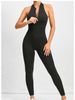 K One Piece Zipper Jumpsuit, Sports Jumpsuit, Hollowed Out Back, Running And Fitness Jumpsuit, Yoga Pants_ecoleips.com