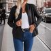 Women's Stylish Solid Color Casual Jacket With Zip-Up Design - Lightweight Polyester Blend, Versatile For Spring & Summer_ecoleips.com