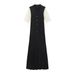 Women's Clothing Popular Summer Women's Fashion Simple Solid Color Button Short Sleeve Slim Knitted Dress_ecoleips.com