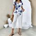 New Women's 3D Digital Tie Dye Print Set Style Loose Fit Casual Fashionable Trendy Short Sleeve Clothing For Commuting_ecoleips.com