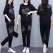 Women’s Clothing autumn new large size loose casual printed suits for women Korean version of casual sportswear two piece suits trendy_ecoleips.com