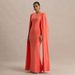 New Autumn/Winter Women's Elegant Party Dress, Solid Color Round Neck Pleated Shawl Chic Dress
_ecoleips.com