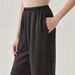 Suitable For All Seasons 2025 Wide-Leg For Women, Summer Thin High-Waist Draped Casual Solid Color Straight Silk Pants_ecoleips.com