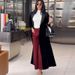 Muslim Outerwear Mid-Length Windbreaker Jacket Color Matched Fashion Casual Outerwear For Women American Style Polyester_ecoleips.com