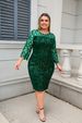 K Fashionable And Personalized Sequin Design Plus-size Women's Dresses. No Necklaces Or Other Accessories_ecoleips.com