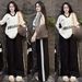 Women's Clothing Women's Summer Fashion Set Letter Print Wide Leg Pants Two Piece Striped Short Sleeved Top Southeast Asian Style_ecoleips.com