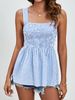 Women's Plaid Camisole With Adjustable Shoulder Straps Featuring Snap Closures At The Back._ecoleips.com