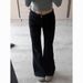 Black Stretch Retro Flared Slimming Jeans For Women Spring Autumn New Fashion Versatile Bootcut Long Pants_ecoleips.com