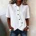 Women's Clothing Summer New Arrival Casual Solid Color Irregular Shirt Popular Style_ecoleips.com