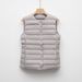 Pinghu Women's Jacket Vest Short Sleeveless Lightweight Wear Autumn Winter Round Neck Down Inner Liner_ecoleips.com
