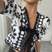 Women's Clothing Half Sleeved Shirt Pattern Lantern Sleeve Cardigan Shirts_ecoleips.com