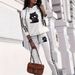 Women's Autumn Winter Fashion Casual Hooded Printed Two Piece Set American Style Long Sleeved Pants 0051_ecoleips.com