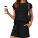 Women's Solid Color Sleeveless Top And Shorts Set Casual Two-Piece Summer Comfort Lounge Wear Outfit_ecoleips.com