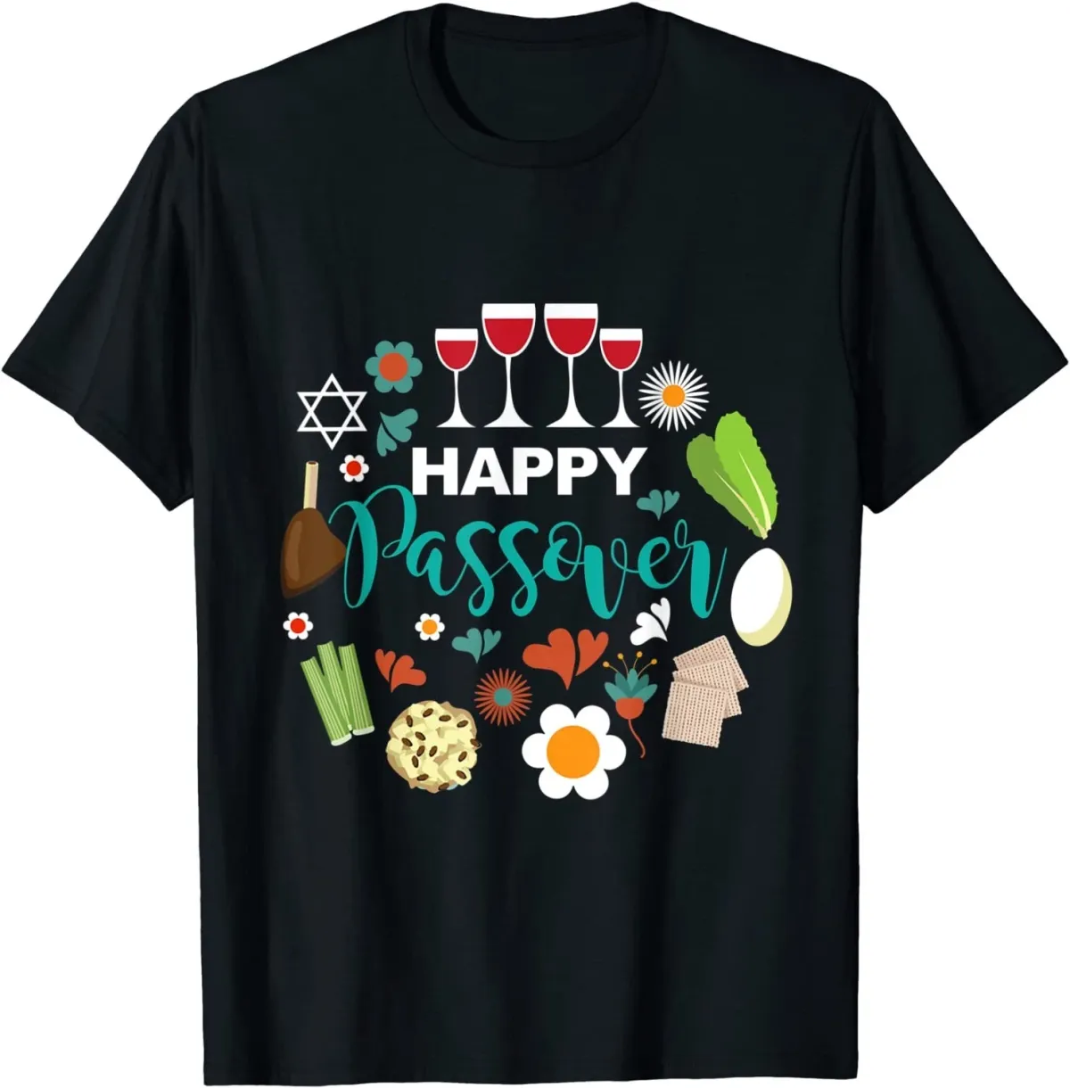 Women's T-Shirts NEW LIMITED Happy Passover Meal Seder Dinner T-Shirt - MADE IN USA_ecoleips.com