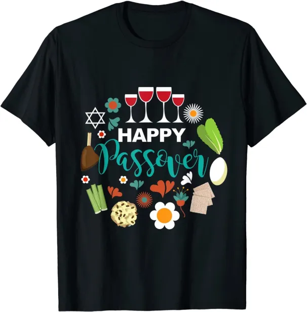 Women's T-Shirts NEW LIMITED Happy Passover Meal Seder Dinner T-Shirt - MADE IN USA_ecoleips.com