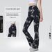 Women's Clothing Peach Flared Pants Women's Yoga High Waist Hip Lifting Tights Wide Leg Fitness Pants Quick-drying Running Sports_ecoleips.com