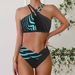 Verve 2025 New Swimsuit Triangle Halter Cross Bikini Two-Piece Plus Size Women's Swimwear_ecoleips.com
