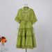 Women's Modest Abaya Dress Muslim Style Two Piece Set With Rhinestones Plus Size Blouse Shirt_ecoleips.com