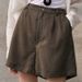 White High-Waisted Linen Shorts for Women Size 26 Summer Relaxed Casual Style Pure Linen Bottoms_ecoleips.com