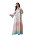 SW2609 Women's Rhinestone Beaded Gradient Evening Dress Malaysian Style Cross Border Printed Casual Fashion for Adults_ecoleips.com