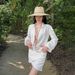 Women's Clothing Ins Seaside Beach Vacation Bikini Shirt Dress Swimsuit Women's Three Piece Set To Cover Belly Net Red Small Chest_ecoleips.com