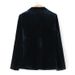 2025s Popular Autumn And Winter Dark Green Commuting Top With One Button Velvet Suit Jacket For Women_ecoleips.com