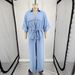 Women's Clothing V Neck Waist Short Sleeved Hunting Shirt Pleated High Waist Trousers_ecoleips.com