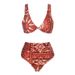 Women's Sexy Swimsuit Fashionable Two Piece Bikini Set Printed Polyester Nylon Swimwear For Vacation_ecoleips.com
