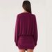 Spring Summer Fashion New Casual Solid Color Knitted Loose Top Shirred Tiered Short Skirt Set_ecoleips.com