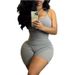 Women's Clothing Sleeveless Backless Waist Cinching Jumpsuit Solid Color High Waist Tight Sports Yoga Jumpsuit_ecoleips.com