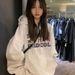 American Retro Oversized Sweatshirt Women, Spring Casual New Style, Popular Autumn And Winter Fleece Top Jacket For_ecoleips.com