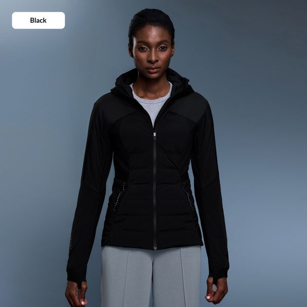 Women's Autumn/Winter Hooded Down Jacket With White Duck Down Trim, Lightweight, Warm, Windproof, Fitness Sports Jacket D25119_ecoleips.com