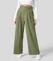 Aria Basics European And American Foreign Trade Cross-Border Draped High-Waisted Wide-Leg Versatile Casual Loose Long Pants_ecoleips.com