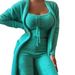 Cozy 3-Piece Loungewear Set Women's Fuzzy Tie-Front Cardigan With Top And Wide-Leg Pants, Soft Casual Outfit_ecoleips.com