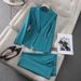 Women's Premium Tailcoat Blazer And Pants Set Slim Fit Stretch Business Office Suit Comfort_ecoleips.com