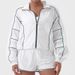 Women's Loose Fit Workout Jacket & Yoga Set - Quick Dry Long Sleeve Running Tennis Sports Top With Shorts_ecoleips.com
